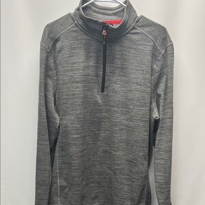 Avalanche men’s quarter zip top stand up pull over/size L